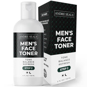 Face Toner for Men| Infused with Organic Witch Hazel, Green Tea & Hyaluronic Acid | Face Tightener | Hydrating Toner and Smoothing | Men Self Care & Men Skin Care - 4 oz