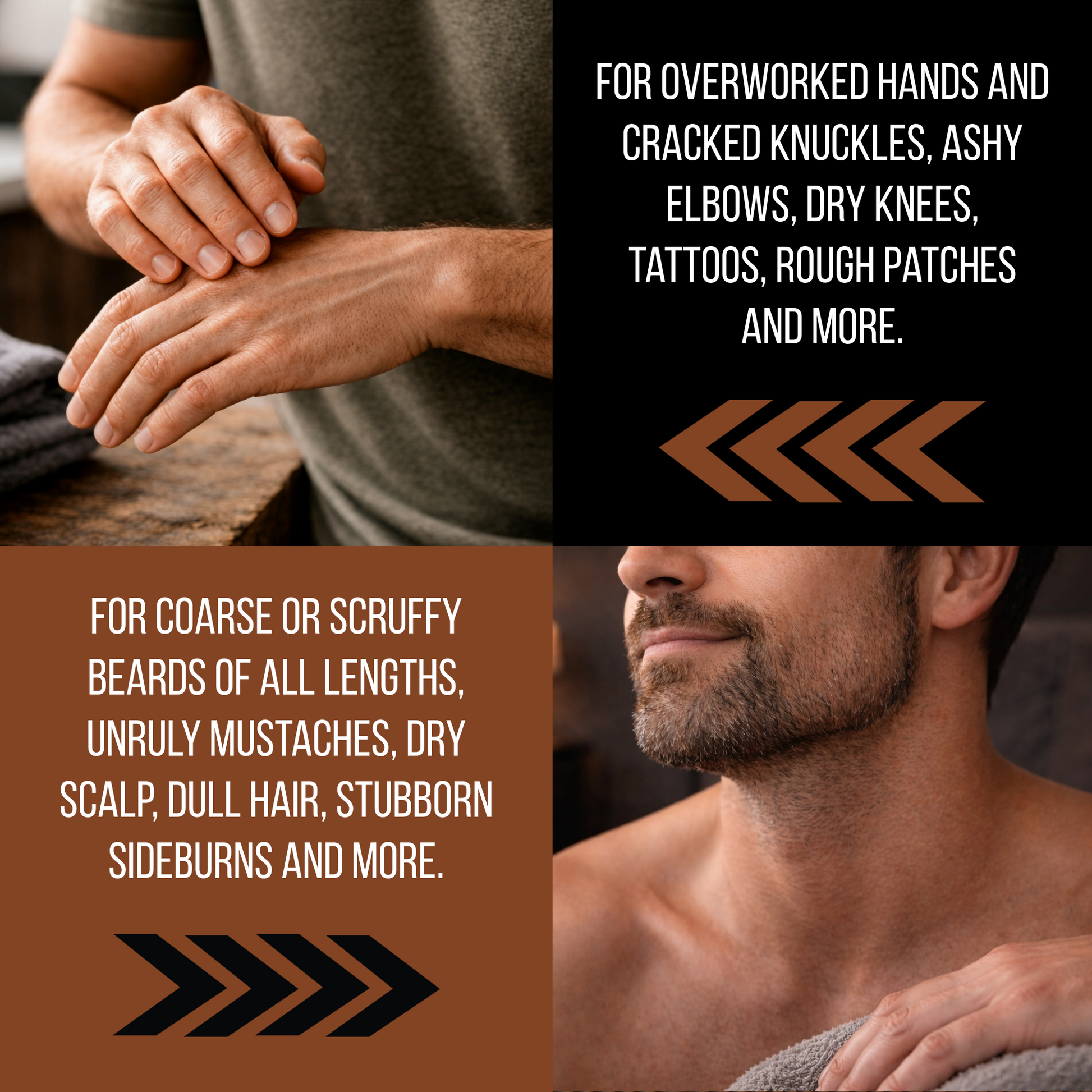 Andre Seals Unscented 3-in-1 Skin, Hair & Beard Dry Oil
