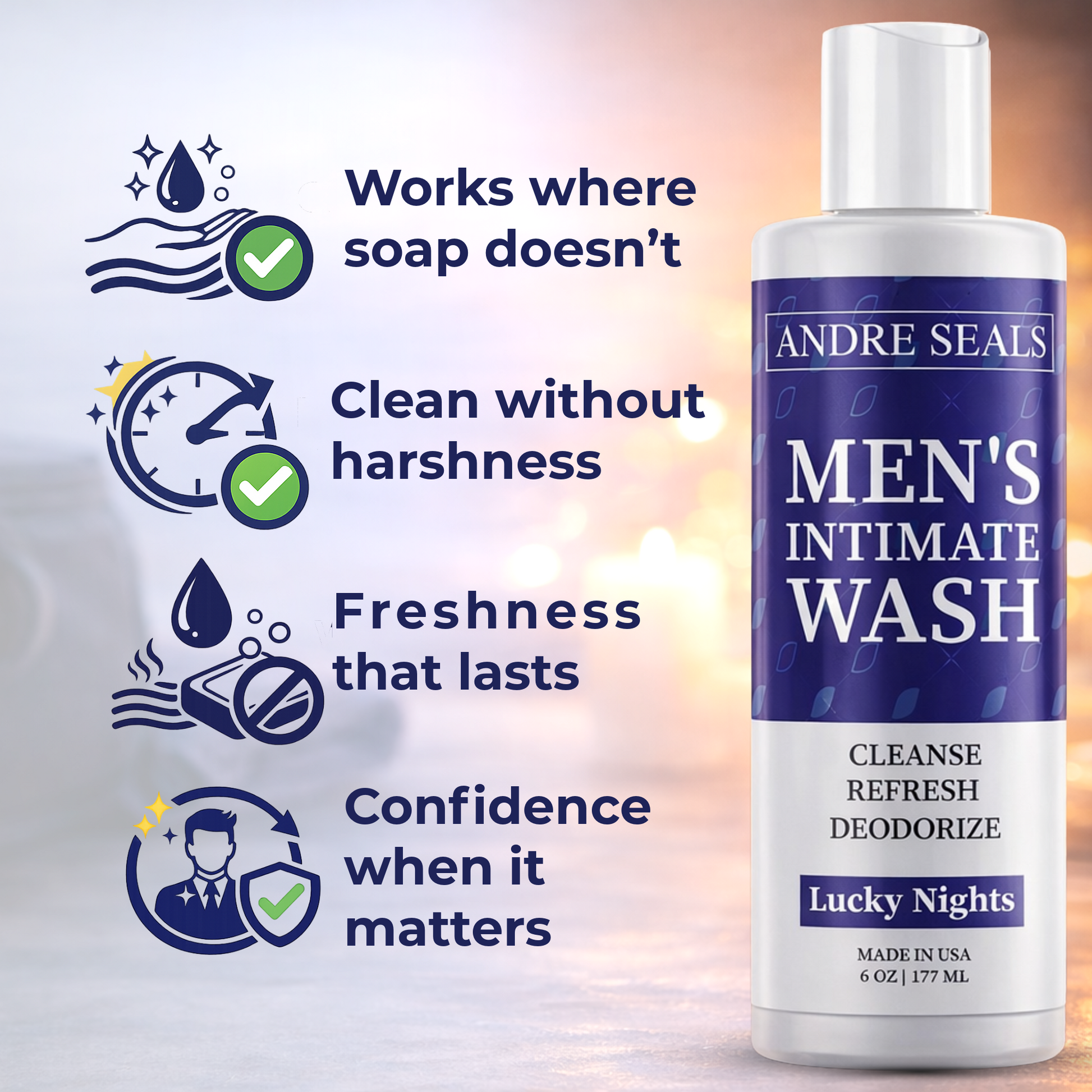 Intimate Wash for Men - LUCKY NIGHTS