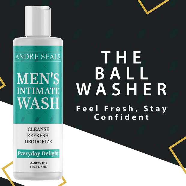 Male Hygiene Intimate Wash for Privates - Eliminates Odors, Clean Fresh Feeling (Everyday Delight)